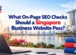 What On-Page SEO Checks Should a Singapore Business Website Pass?